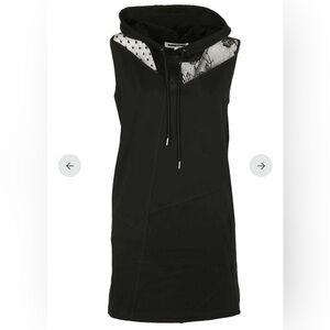 McQ by Alexander McQueen Black Hooded Dress